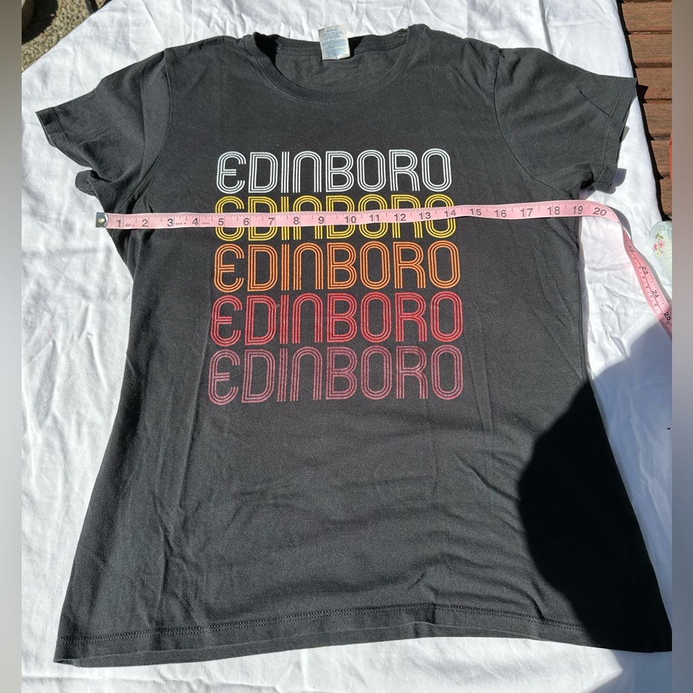 Black tee EDINBORO Ladies Medium